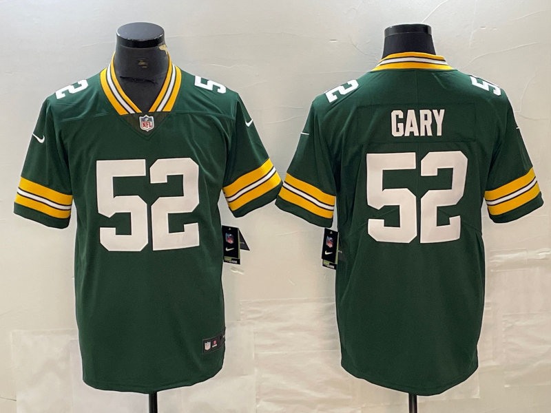 Men's Green Bay Packers Rashan Gary #52 Green Jersey